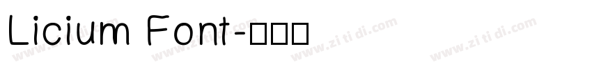 Licium Font字体转换